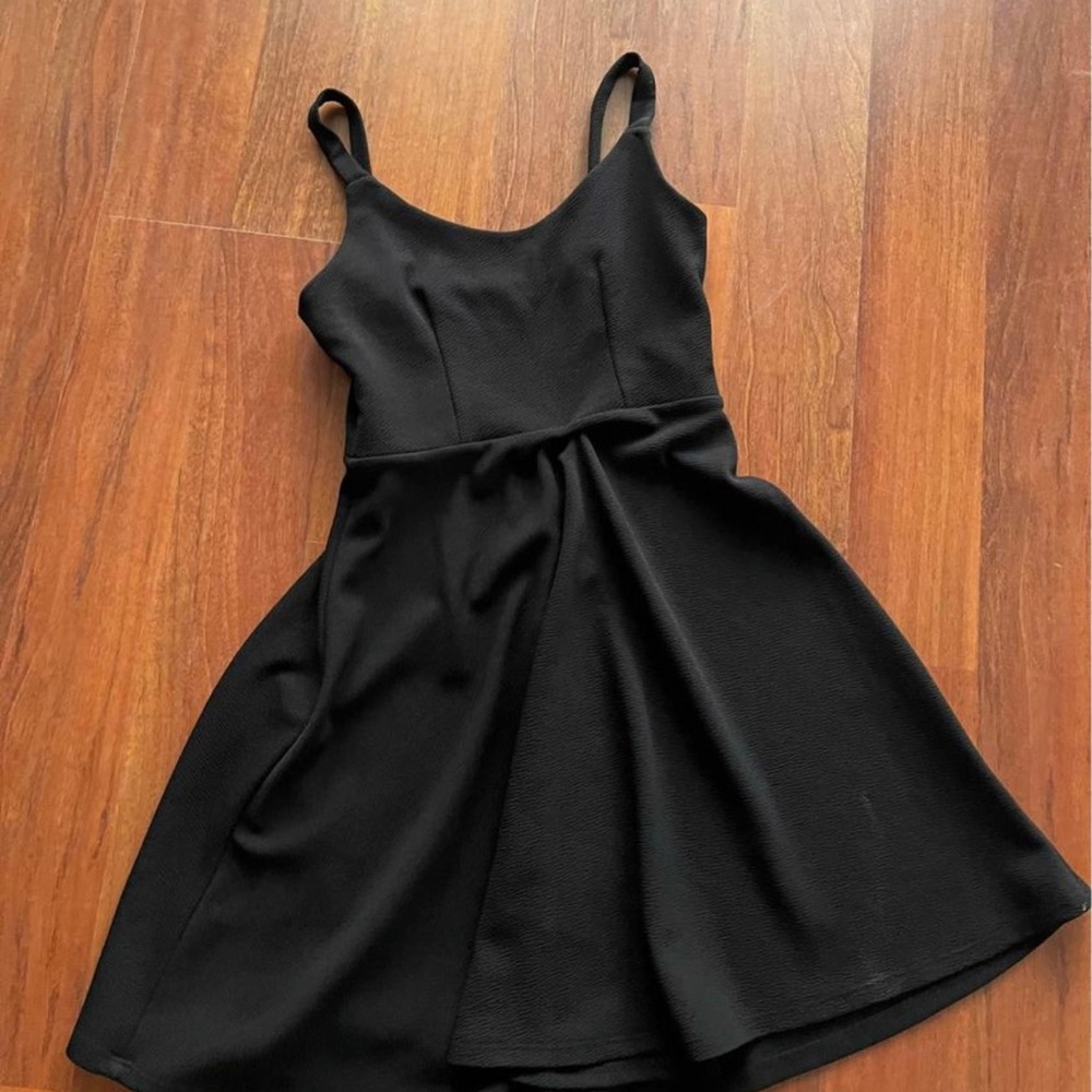 Simple Black A-line Dress